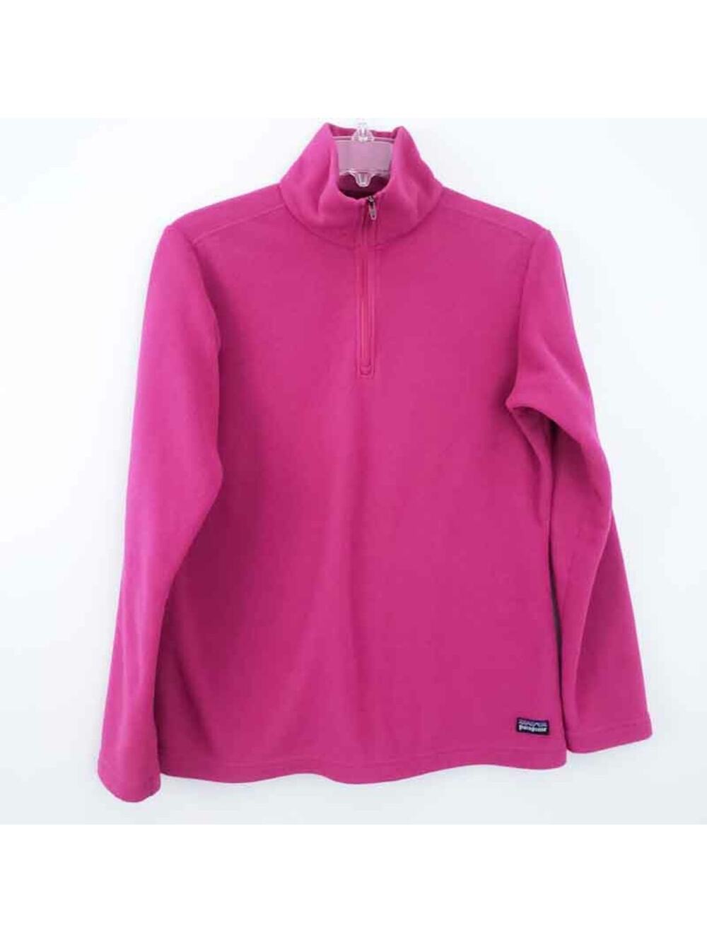 Patagonia Fleece Pullover Qtr Zip Jacket Magenta Pink Womens Small Winter Fall